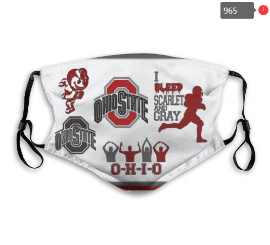 NCAA Ohio State Buckeyes #4 Dust mask with filter